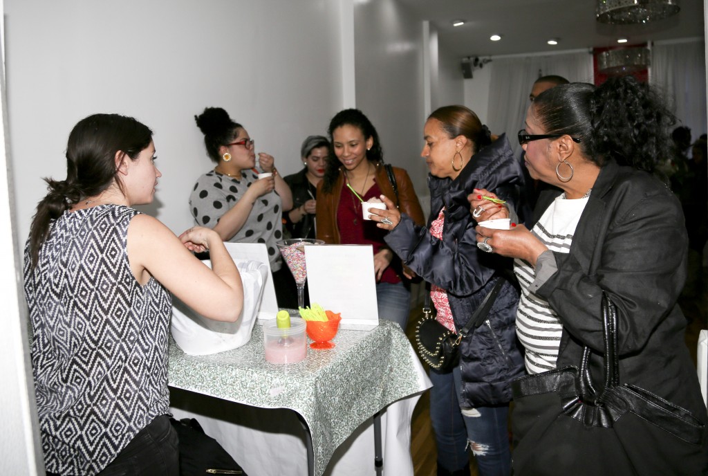 Flavor's Night Out attendees sample Tipsy Scoop Liquor Infused Ice Cream (Photo by Katherine Angelique)