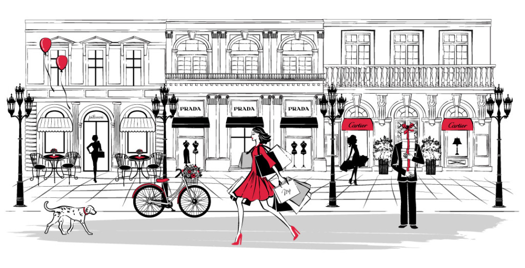"Town" Fashion Illustration by Martina Pavlova (Image courtesy of Martina Pavlova)