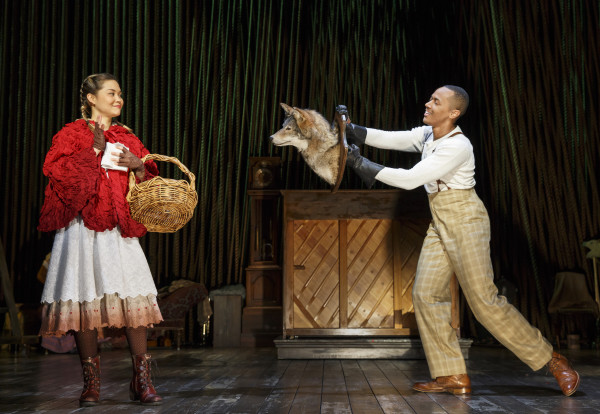 Lisa Helmi Johanson as Little Red Ridinghood and Anthony Chatmon II as The Wolf in Into The Woods. Photo by Joan Marcus