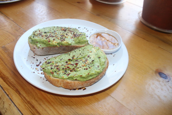 Avocado Toast at The Corner Beet (Image by LoudPen)