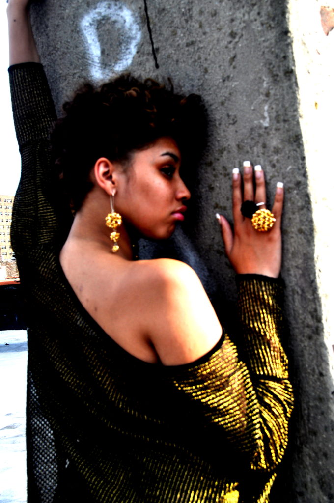 Jazmin Brown in Classy Cloest top and k2o by Karen Ko Jewelry