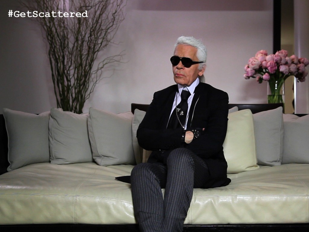 Fashion Designer Karl Lagerfeld in Scatter My Ashes at Bergdorf's 