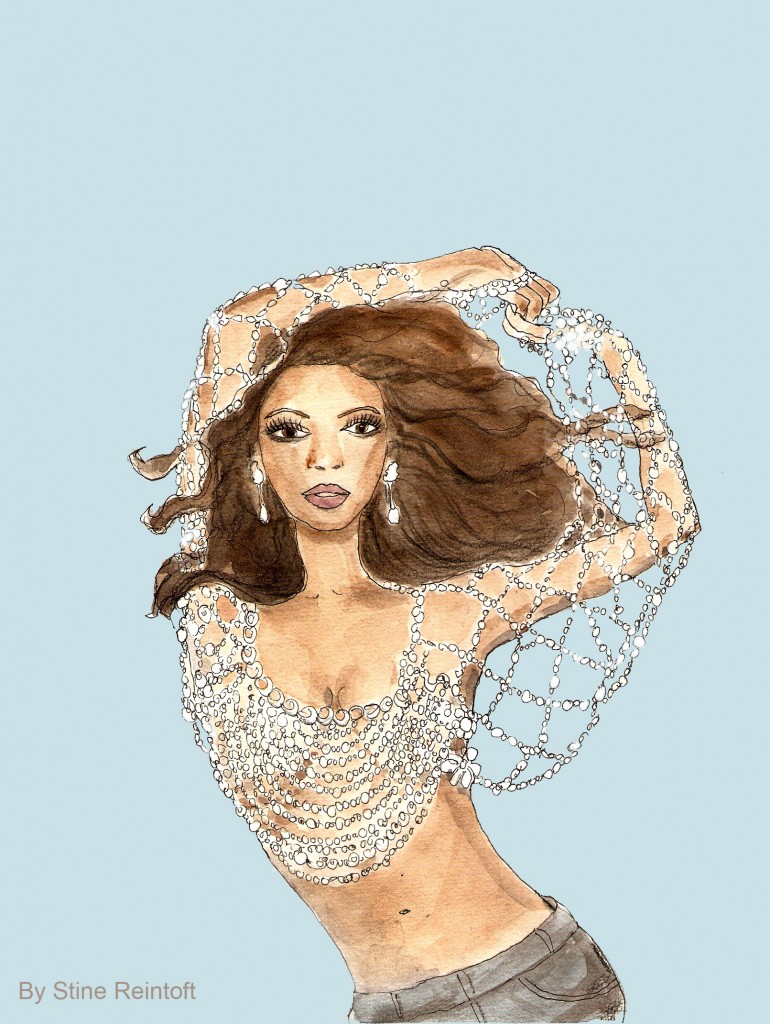 Beyonce` Illustration by Stine Reintoft