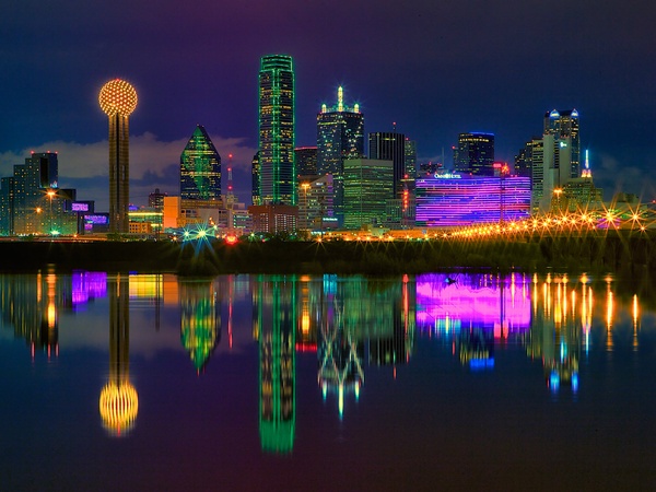 Dallas, TX at night (Image from Google)