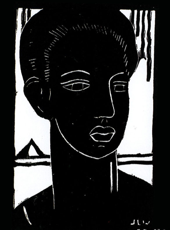 Boy's Head by James Lesesne Wells, 1931 (Photo from Wells Fargo & The Kinsey Collection)