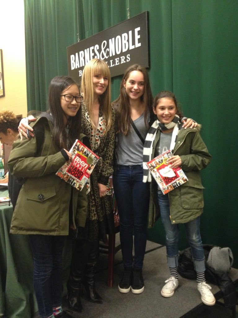 Amy Astley, Editor-in-Chief of Teen Vogue with readers (Image courtesy of Penguin Young Readers)