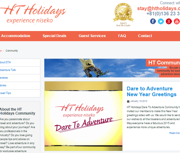 HT Holidays "Dare To Adventure" (Image from HT Holidays Website)