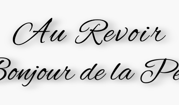 Au Revoir Bonjour de la Pen (logo designed by Cacha` Lopez)