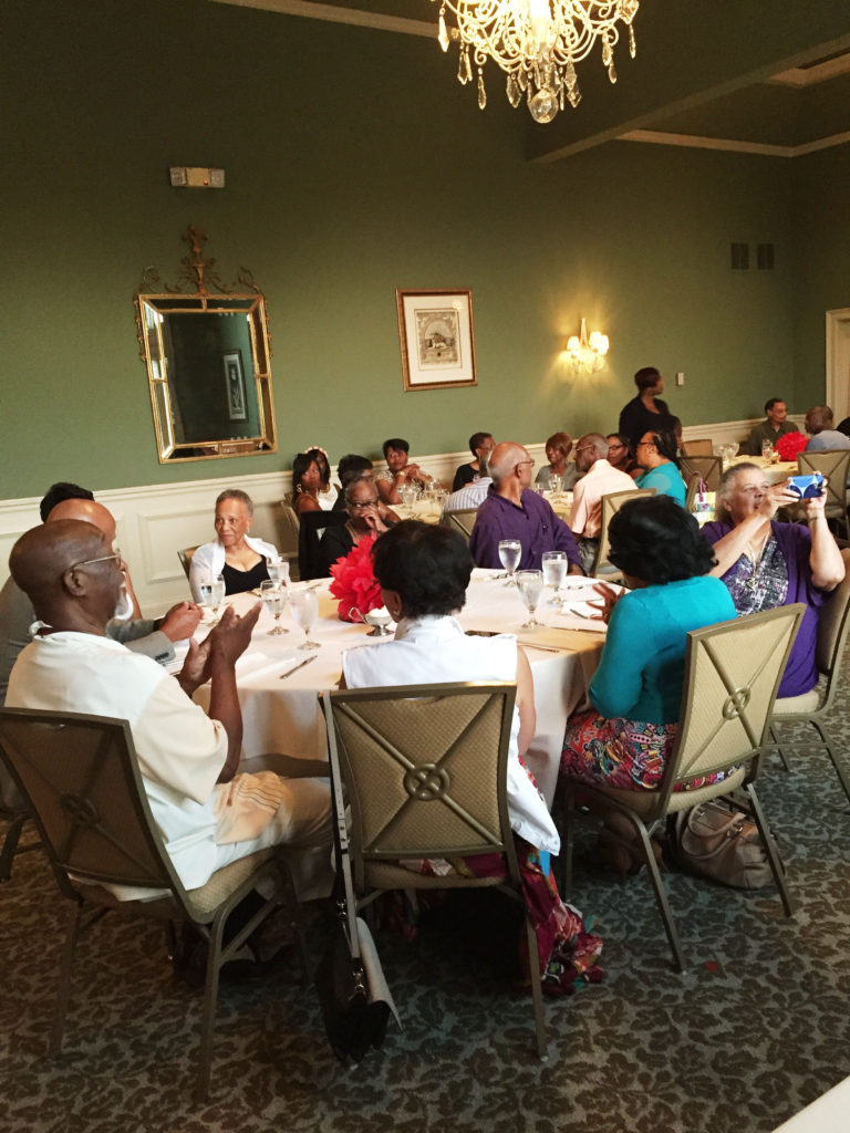 Guests at my mom's retirement party