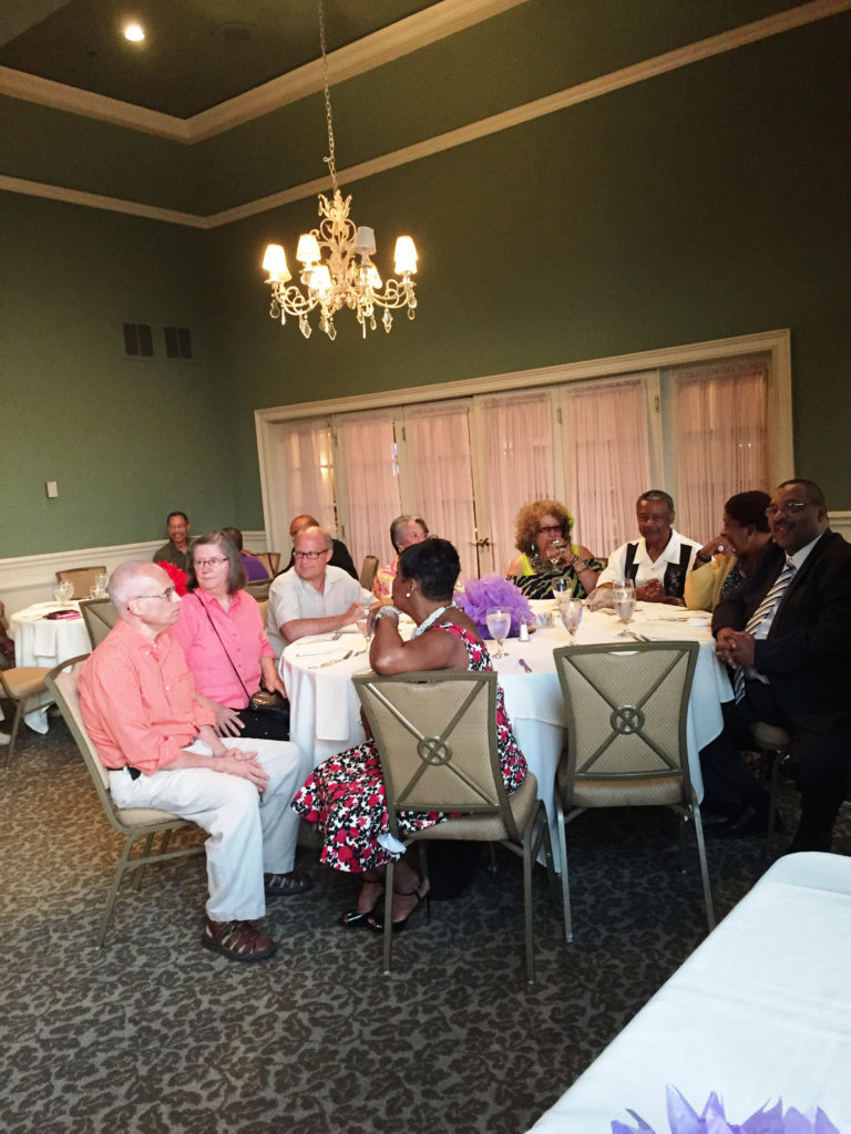 Guests at my mom's retirement party