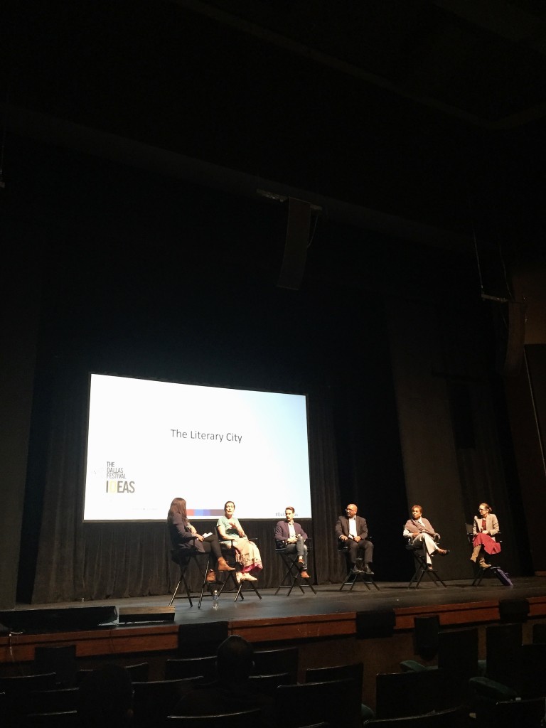 How can literature shape and define a city? wtih Alma Guillermoprieto, Lauren Smart, Darryl Dickson Carr, Lisa Hembry, Merritt Tierce, and Will Evans at Dallas Festival of Ideas (Image by LoudPen)