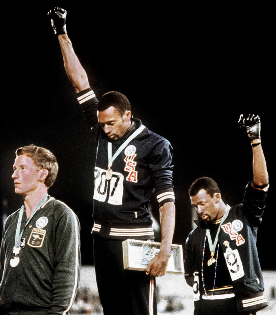 Tommie Smith & John Carlos at 1968 Olympics