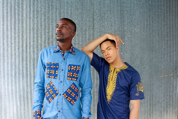 Greg Peoples and Justin Collins model for AfriDally Editorial. Styling and Photography by LoudPen