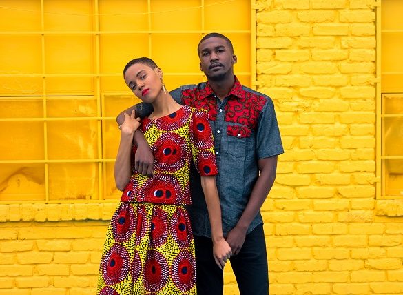Danielle Mia Moore and Justin Collins model for AfriDally Editorial. Styling and Photography by LoudPen