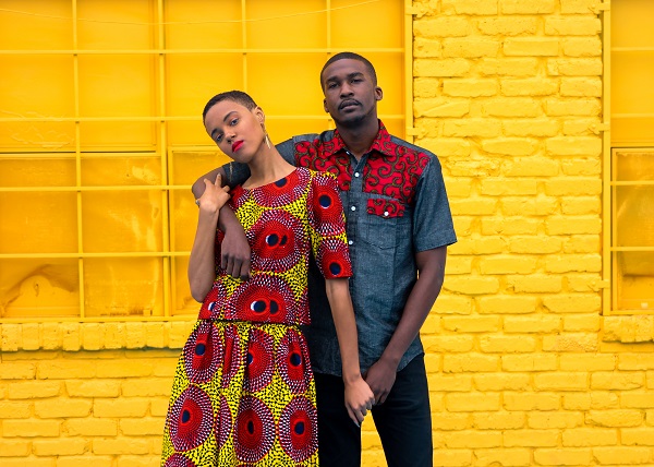 Danielle Mia Moore and Justin Collins model for AfriDally Editorial. Styling and Photography by LoudPen